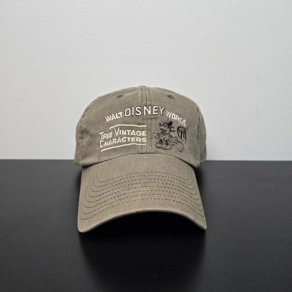 Disney Other - Walt Disney World Hat Cap Mens Strap Back Brown True Vintage‎ Characters Park
